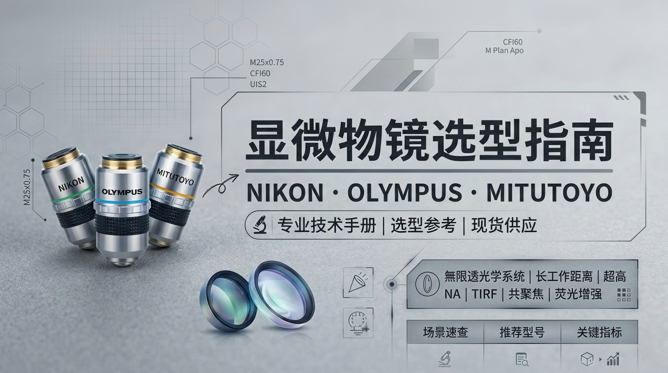 三丰，尼康，奥林巴斯品牌物镜选型指南